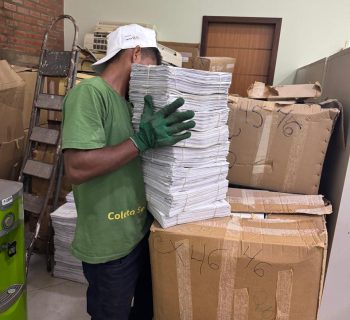 Suframa destina mais de 37 toneladas de papel para cooperativas de reciclagem: documentos sem valor histórico
